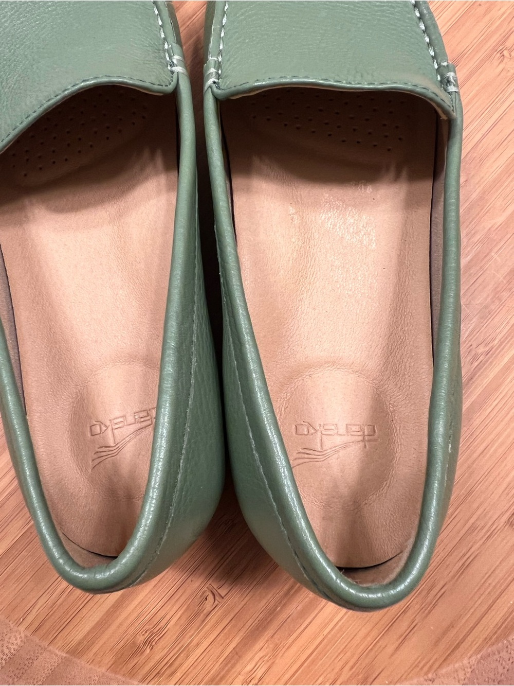 Dansko Lorri Leather NEW Woman’s Slip On GreenLoafers Size 38 US Sz 7.5 -8 - Picture 5 of 8
